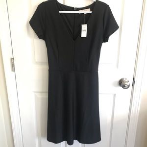 NWT LOFT Tie Waist Grey Dress with Pockets